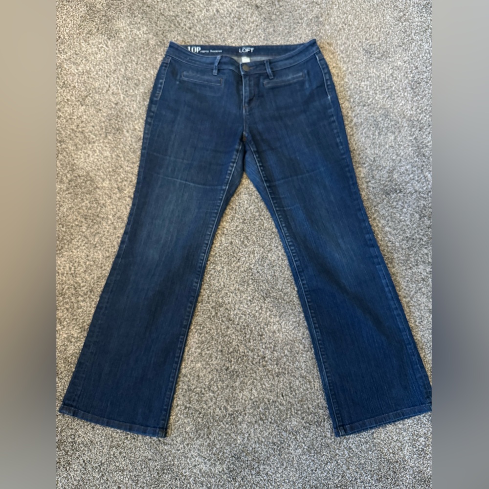 Loft Women’s Jeans 10P Curvy Bootcut Blue